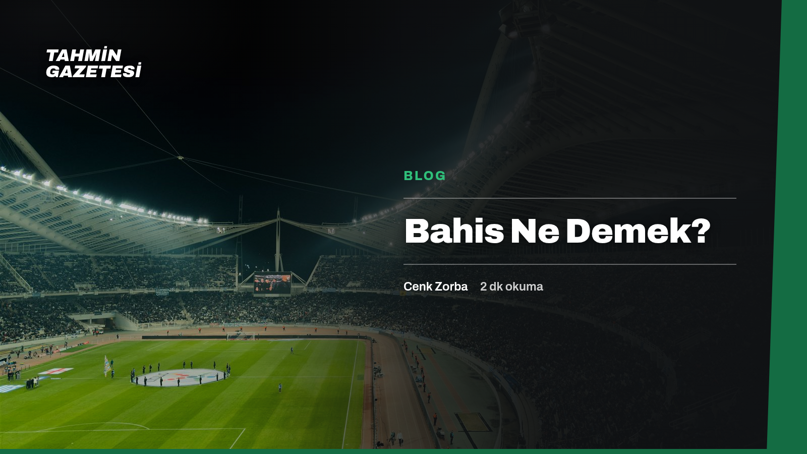 Bahis Ne Demek?