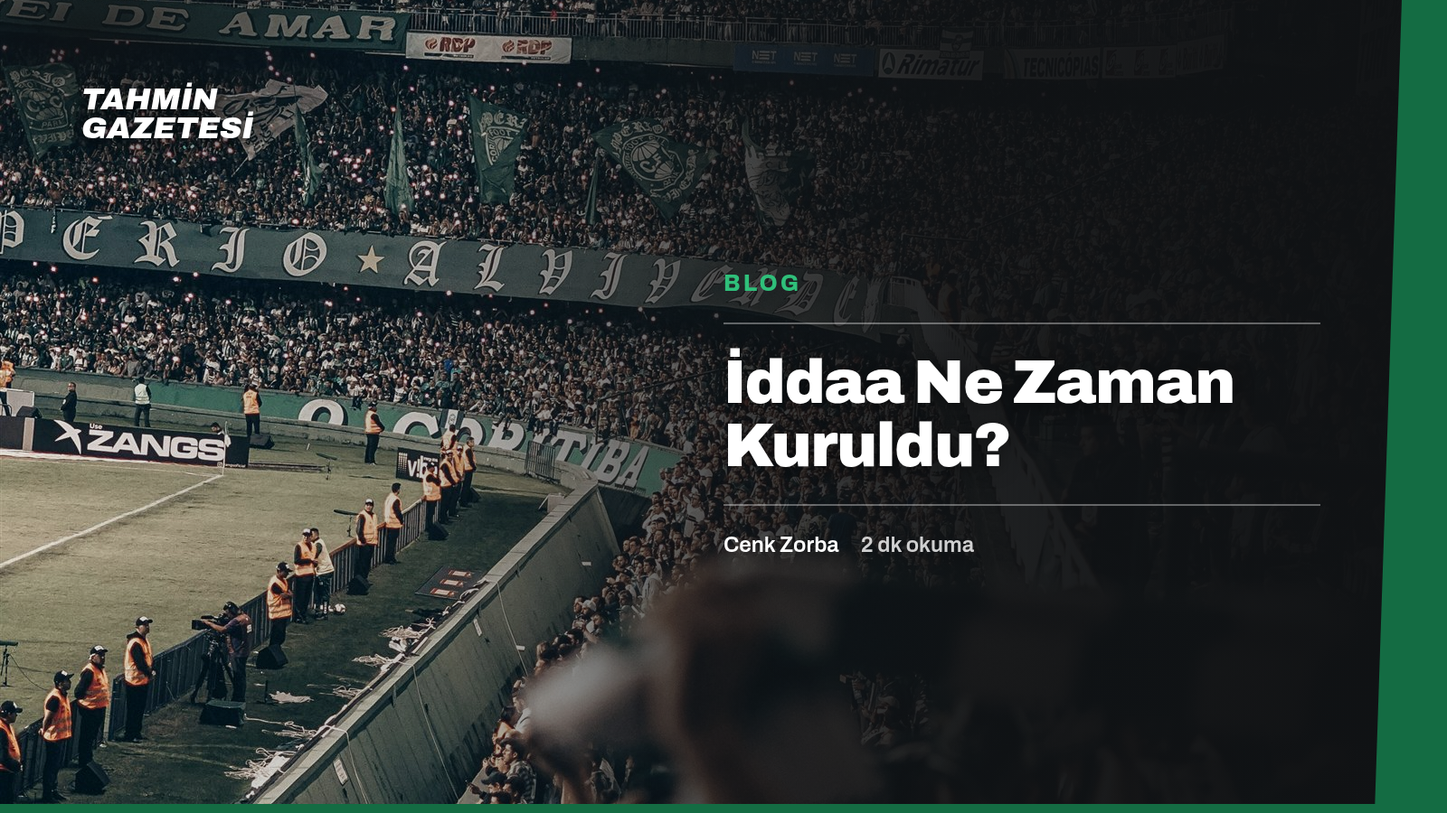 İddaa Ne Zaman Kuruldu?
