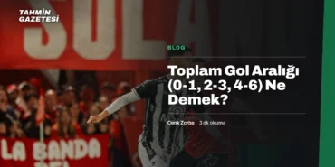Toplam Gol Aralığı (0-1, 2-3, 4-6) Ne Demek?