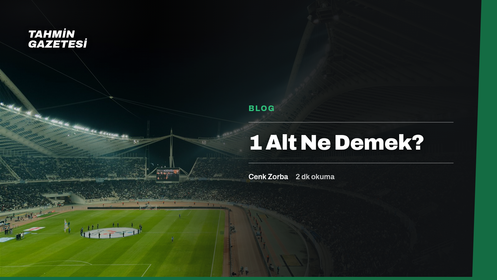 1 Alt Ne Demek?