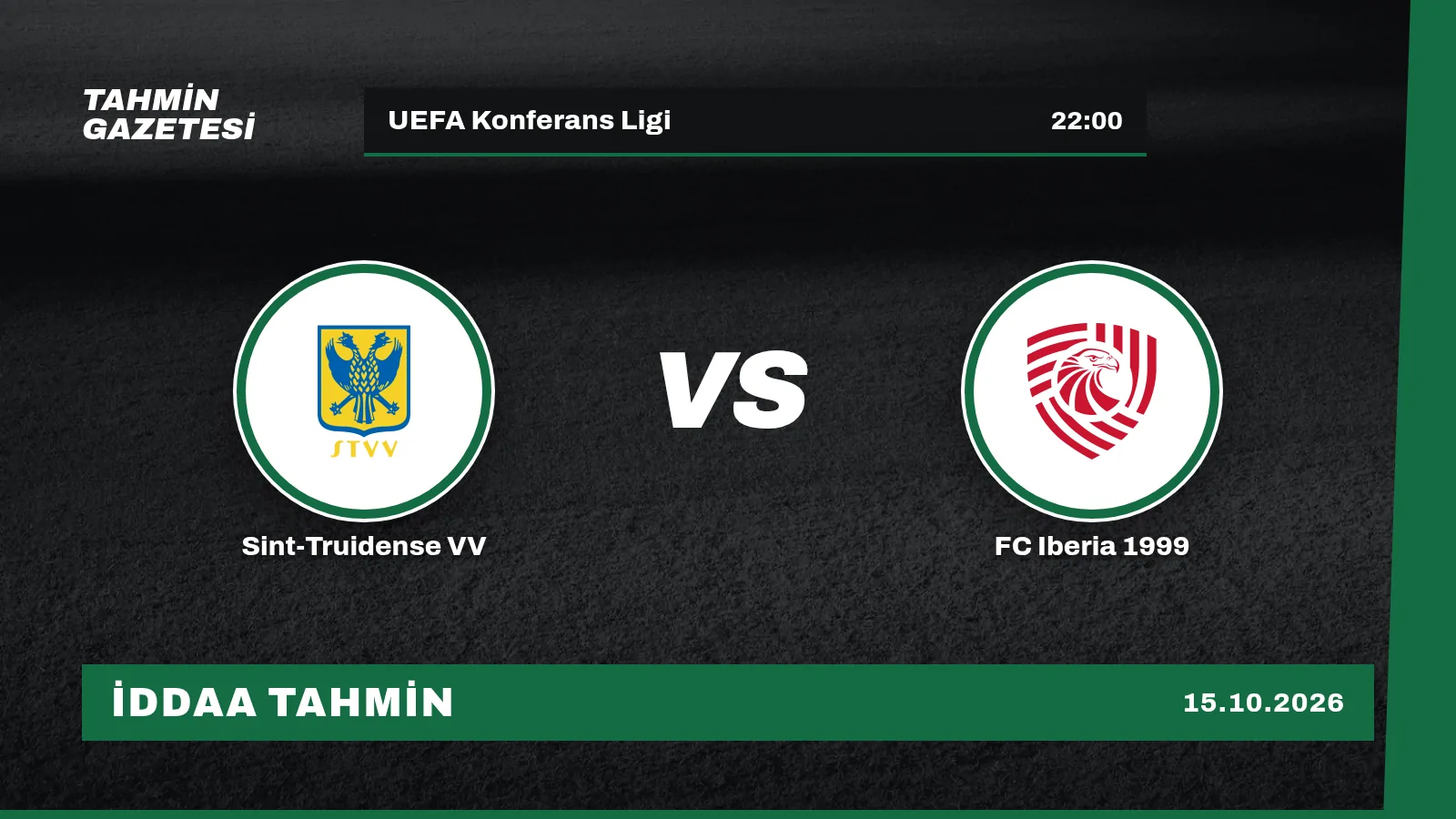 Sint-Truidense VV – FC Iberia 1999 İddaa Tahmini · 15 Ekim