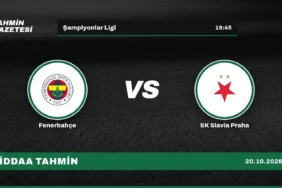 Fenerbahçe – SK Slavia Praha İddaa Tahmini · 20 Ekim