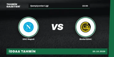 SSC Napoli – Bodø/Glimt İddaa Tahmini · 20 Ekim