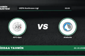 AFC Ajax – Atalanta İddaa Tahmini · 22 Ekim