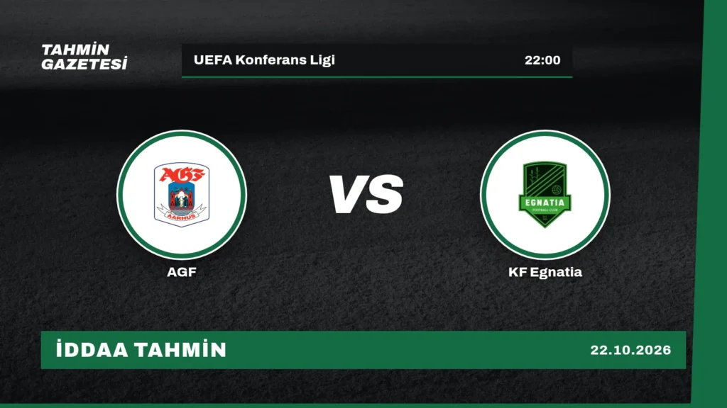 AGF – KF Egnatia İddaa Tahmini · 22 Ekim