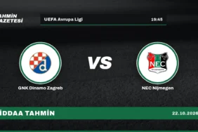 GNK Dinamo Zagreb – NEC Nijmegen İddaa Tahmini · 22 Ekim