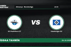 SC Paderborn 07 – Hamburger SV İddaa Tahmini · 24 Ekim